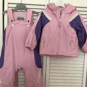 Toddler Columbia snow suit and coast